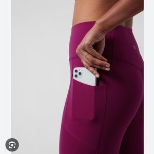 Athleta stash pocket salutation tight